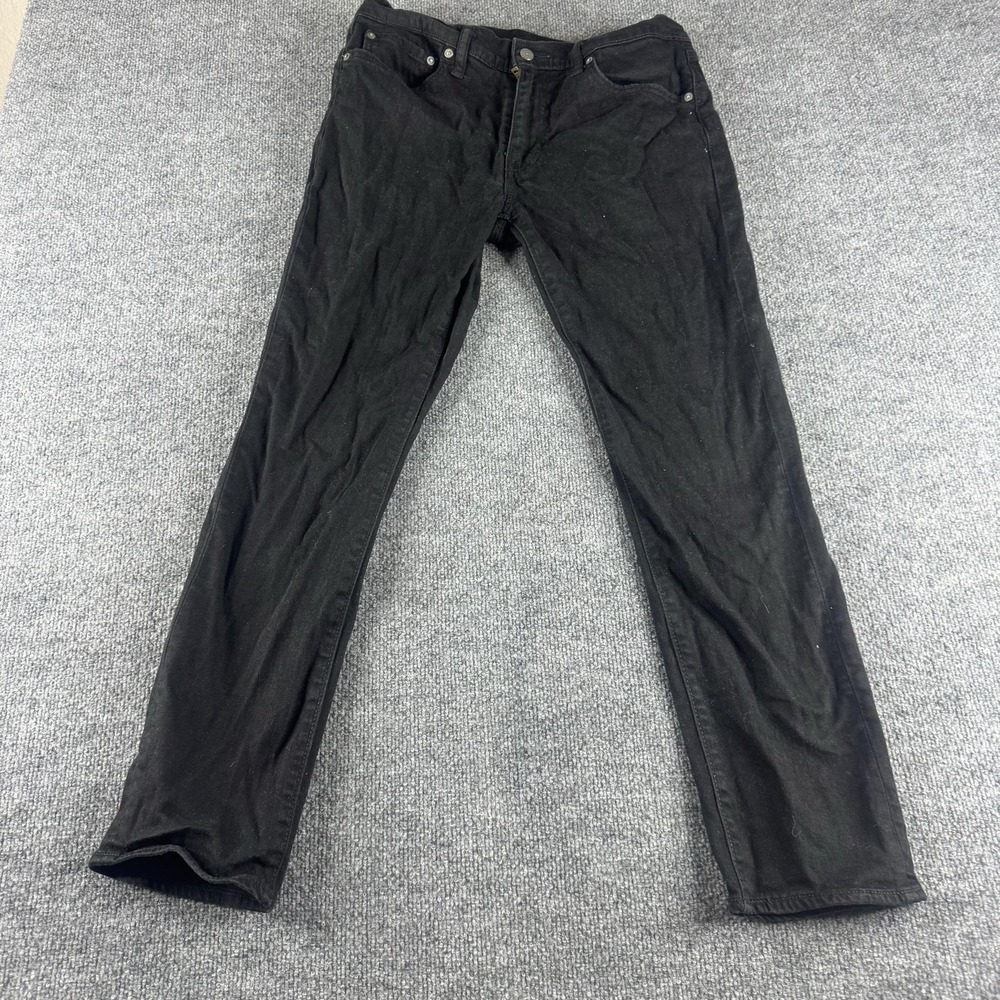 Levis 511 Jeans Mens 33x30 Black Slim Straight Dark Wash Stretch‎ Denim Pants